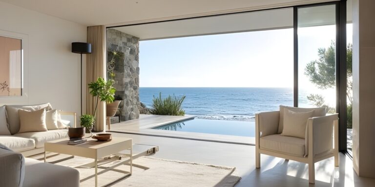 Luxury beachfront home in Los Angeles overlooking the Pacific Ocean
