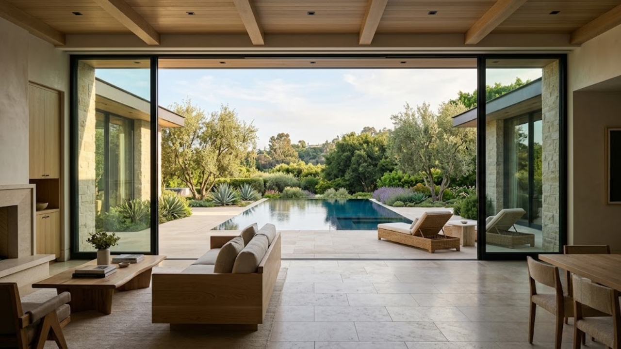 Refined Beverly Hills modernist estate with floor-to-ceiling glass and mature landscaping — architecture and long-term value 2026