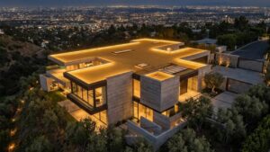 Beverly Hills luxury estate aerial view at dusk representing the 2026 luxury real estate market