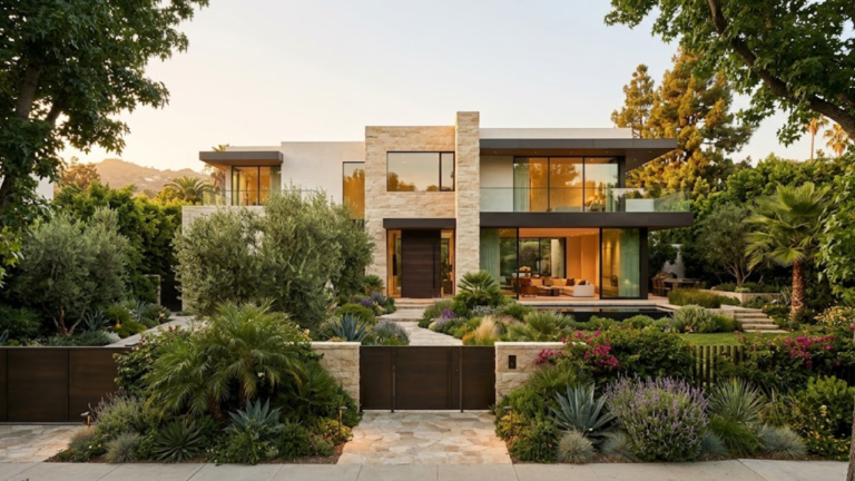 Contemporary Los Angeles luxury home with clean architecture and private garden representing the $1M to $3M luxury buyer market
