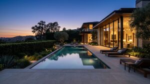 Beverly Hills luxury estate pool terrace — international buyer perspective
