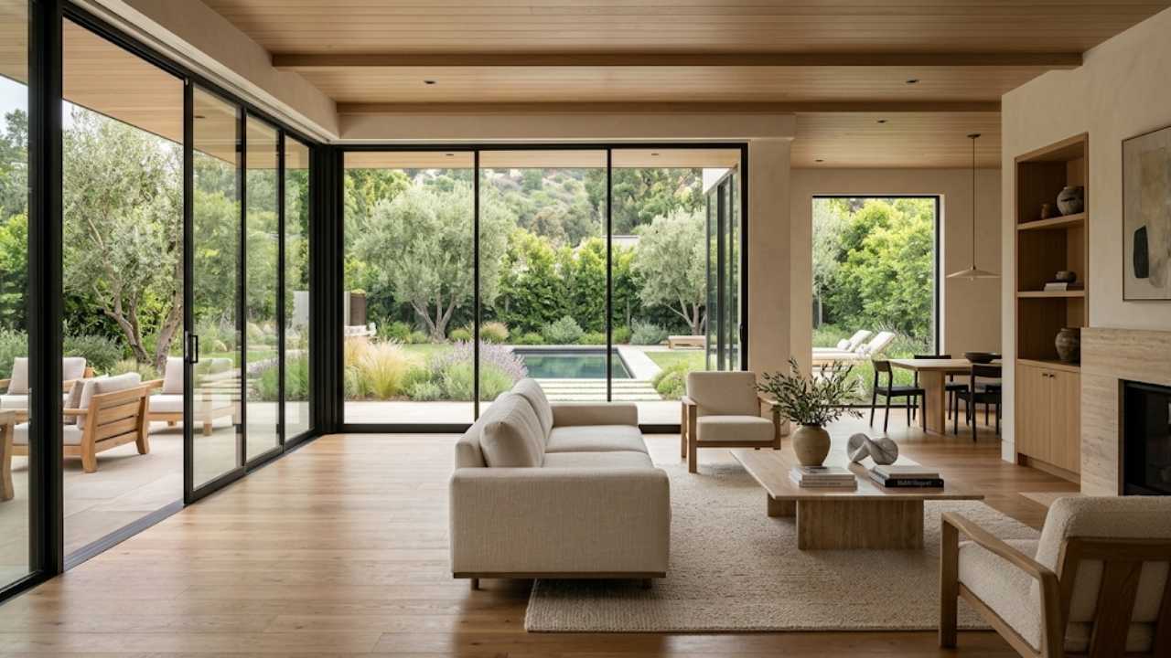 Beverly Hills luxury home interior with indoor-outdoor living connection — luxury buyer strategy 2026